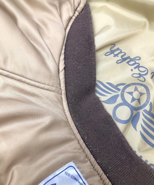 TED COMPANY（テッドカンパニー）TED COMPANY (テッドカンパニー) MA-1ジャケット カーキ×ブラウン サイズ:42の古着・服飾アイテム