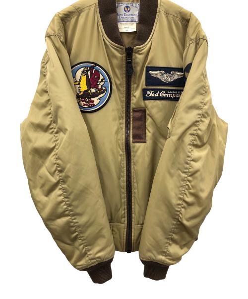 TED COMPANY（テッドカンパニー）TED COMPANY (テッドカンパニー) MA-1ジャケット カーキ×ブラウン サイズ:42の古着・服飾アイテム