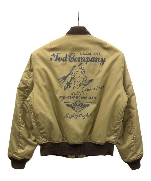 TED COMPANY（テッドカンパニー）TED COMPANY (テッドカンパニー) MA-1ジャケット カーキ×ブラウン サイズ:42の古着・服飾アイテム