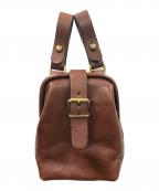 Herzヘルツ）の古着「バッグ 口枠ベルトポーチ」｜ブラウン