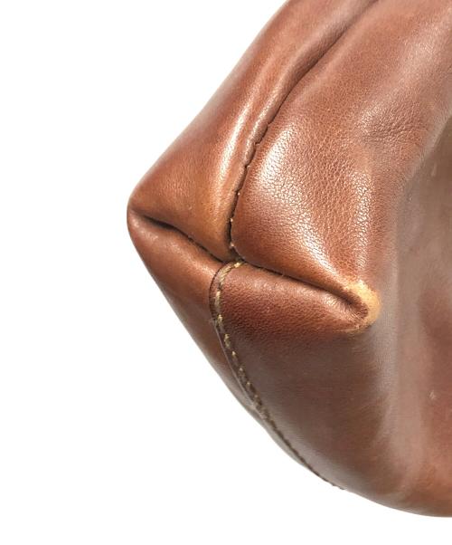 Herz（ヘルツ）Herz (ヘルツ) バッグ 口枠ベルトポーチ ブラウン サイズ:実寸サイズにてご確認ください。の古着・服飾アイテム