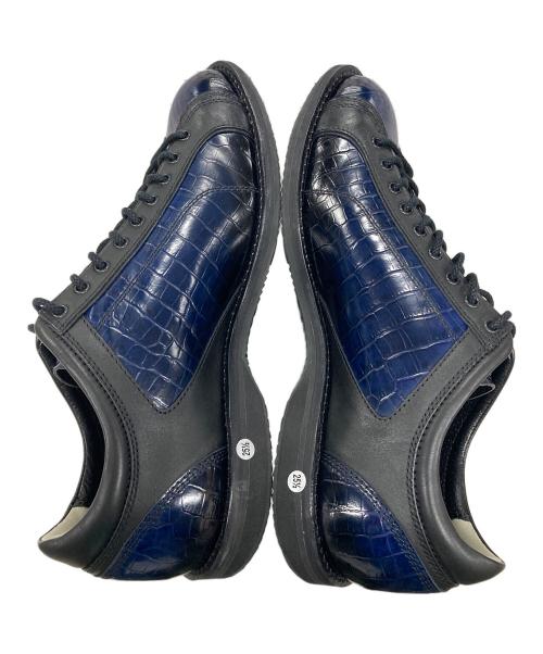 REGAL（リーガル）REGAL (リーガル) レザースニーカー ブルー サイズ:25 1/2の古着・服飾アイテム