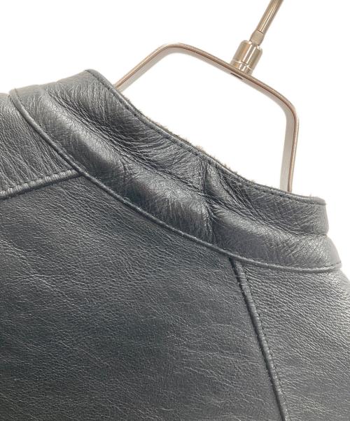 HORN WORKS（ホーンワークス）HORN WORKS (ホーンワークス) ダブルライダースジャケット ブラック×レッド サイズ:Mの古着・服飾アイテム