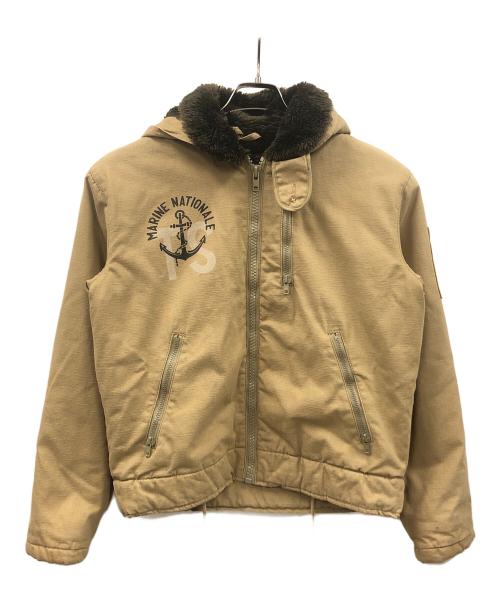 HOUSTON（ヒューストン）HOUSTON (ヒューストン) フレンチデッキジャケット カーキ サイズ:38の古着・服飾アイテム