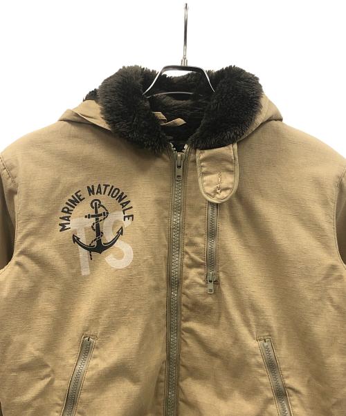 HOUSTON（ヒューストン）HOUSTON (ヒューストン) フレンチデッキジャケット カーキ サイズ:38の古着・服飾アイテム