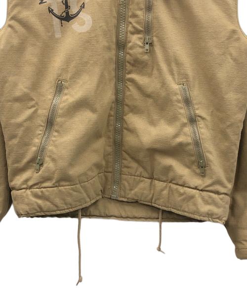 HOUSTON（ヒューストン）HOUSTON (ヒューストン) フレンチデッキジャケット カーキ サイズ:38の古着・服飾アイテム