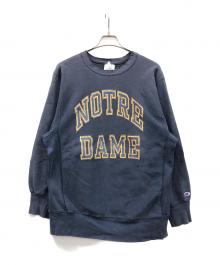 Champion（チャンピオン）の古着「スウェット REVERSE WEAVE WARMUP(リバースウィーブウオームアップ)」｜ブルー