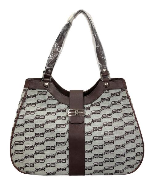 BALENCIAGA（バレンシアガ）BALENCIAGA (バレンシアガ) BB（ビービー）ロゴ キャンバス ハンドバッグ サイズ:実寸サイズにてご確認ください。 未使用品の古着・服飾アイテム