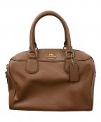 COACHコーチ）の古着「2WAYバッグ ハンドバッグ ショルダーバッグ ミニベネット サッチェル」｜ブラウン