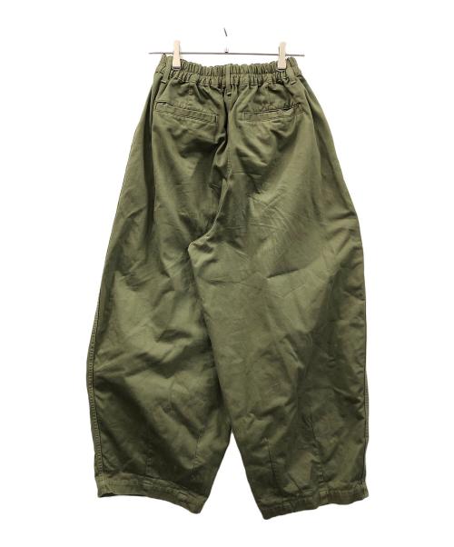HARVESTY（ハーベスティー）HARVESTY (ハーベスティー) サーカスパンツ オリーブ サイズ:2の古着・服飾アイテム