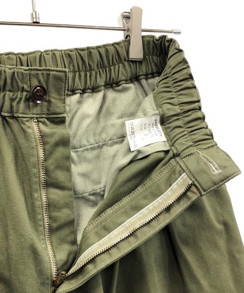 HARVESTY（ハーベスティー）HARVESTY (ハーベスティー) サーカスパンツ オリーブ サイズ:2の古着・服飾アイテム