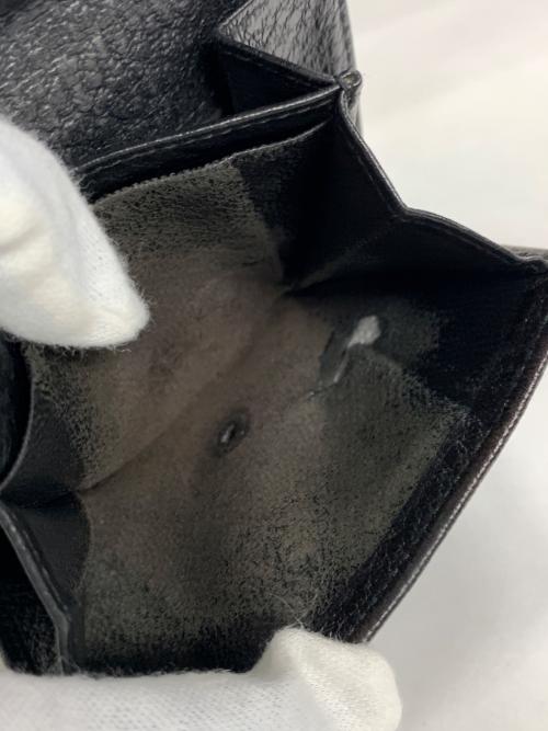 GUCCI（グッチ）GUCCI (グッチ) 2つ折り財布 Wホック シェリーライン ブラック サイズ:実寸サイズにてご確認下さい。の古着・服飾アイテム