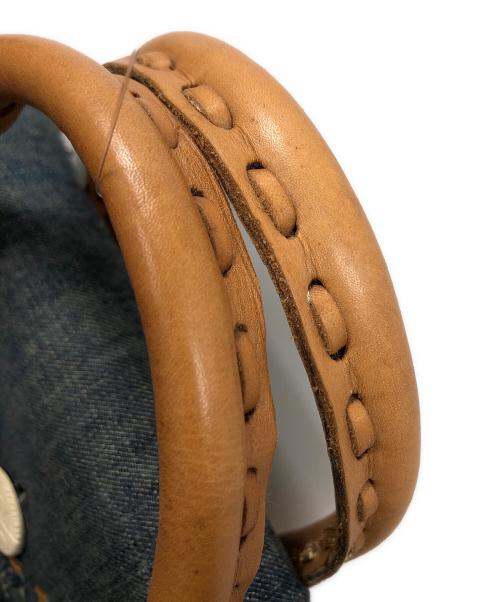 Carving Tribes（カービングトライブス）Carving Tribes (カービングトライブス) ハンドバッグ インディゴ×ブラウン サイズ:実寸サイズにてご確認ください。の古着・服飾アイテム