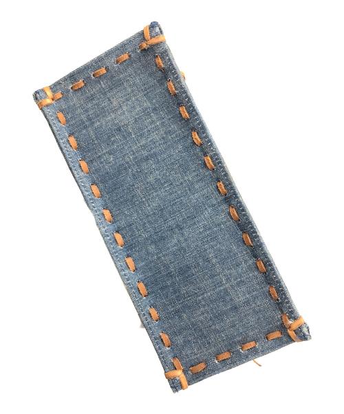 Carving Tribes（カービングトライブス）Carving Tribes (カービングトライブス) ハンドバッグ インディゴ×ブラウン サイズ:実寸サイズにてご確認ください。の古着・服飾アイテム