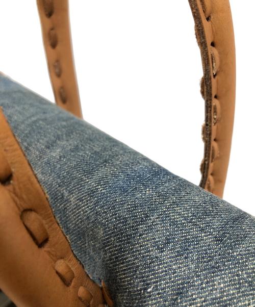 Carving Tribes（カービングトライブス）Carving Tribes (カービングトライブス) ハンドバッグ インディゴ×ブラウン サイズ:実寸サイズにてご確認ください。の古着・服飾アイテム