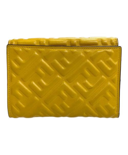FENDI（フェンディ）FENDI (フェンディ) 二つ折り財布 ミディアム ウォレット イエロー サイズ:実寸サイズにてご確認ください。の古着・服飾アイテム