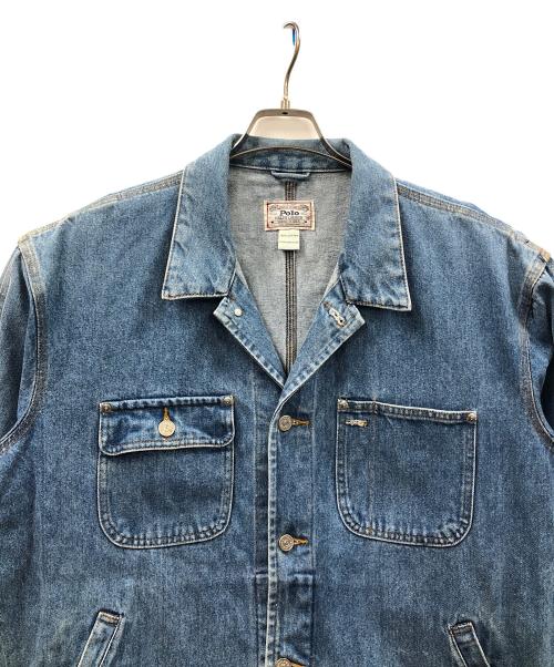 POLO RALPH LAUREN（ポロ・ラルフローレン）POLO RALPH LAUREN (ポロ・ラルフローレン) デニムジャケット ブルー サイズ:Mの古着・服飾アイテム