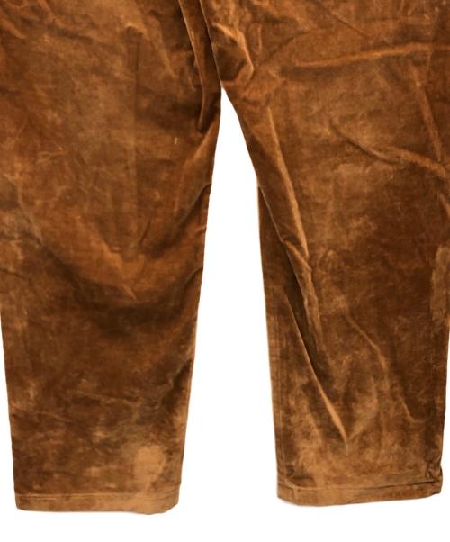 SUPREME（シュプリーム）SUPREME (シュプリーム) ベロアワークパンツ Velvet Trouser(ベルベットトラウザー) ブラウン サイズ:36の古着・服飾アイテム
