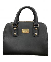MICHAEL KORS（マイケル・コース）の古着「2WAYバッグ ハンドバッグ ショルダーバッグ サフィアーノ スモール サッチェル」｜ブラック