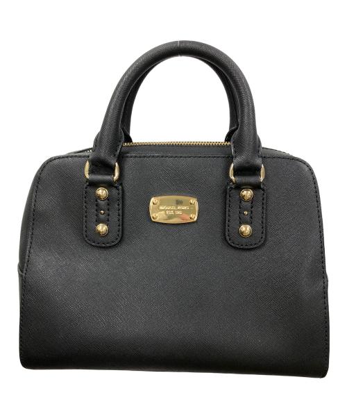 MICHAEL KORS（マイケル・コース）MICHAEL KORS (マイケル・コース) 2WAYバッグ ハンドバッグ ショルダーバッグ サフィアーノ スモール サッチェル ブラック サイズ:実寸サイズにてご確認ください。の古着・服飾アイテム