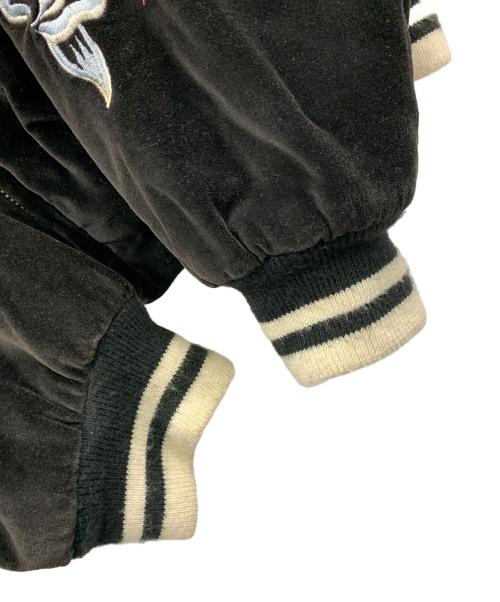 neyries（ネイリーズ）neyries (ネイリーズ) スカジャン ベロア ブラック サイズ:Mの古着・服飾アイテム