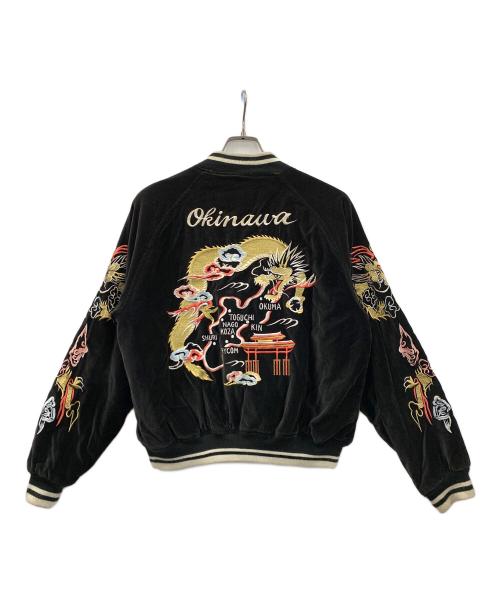 neyries（ネイリーズ）neyries (ネイリーズ) スカジャン ベロア ブラック サイズ:Mの古着・服飾アイテム