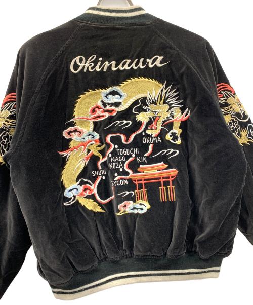 neyries（ネイリーズ）neyries (ネイリーズ) スカジャン ベロア ブラック サイズ:Mの古着・服飾アイテム