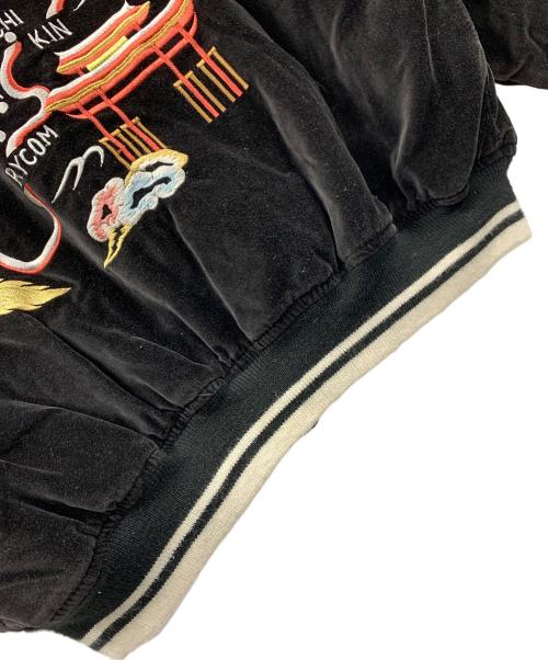 neyries（ネイリーズ）neyries (ネイリーズ) スカジャン ベロア ブラック サイズ:Mの古着・服飾アイテム