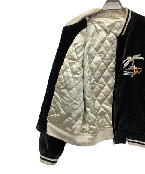 neyries（ネイリーズ）neyries (ネイリーズ) スカジャン ベロア ブラック サイズ:Mの古着・服飾アイテム