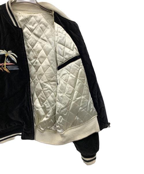 neyries（ネイリーズ）neyries (ネイリーズ) スカジャン ベロア ブラック サイズ:Mの古着・服飾アイテム