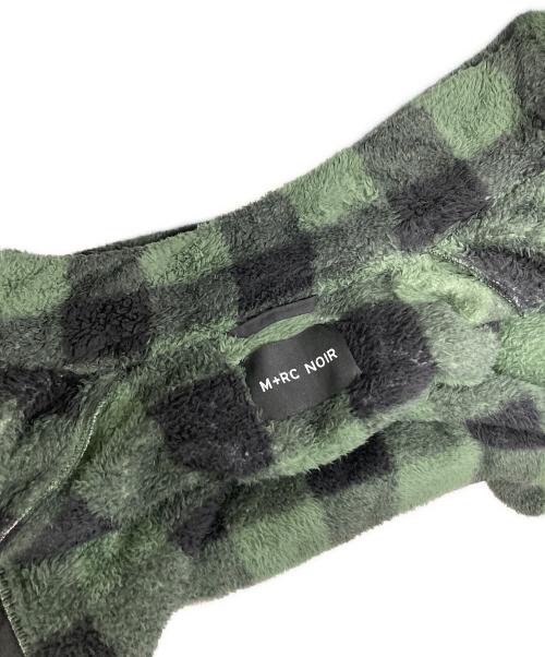 M+RC NOIR（マルシェノア）M+RC NOIR (マルシェノア) フリースジャケット チェック柄 グリーン サイズ:Sの古着・服飾アイテム