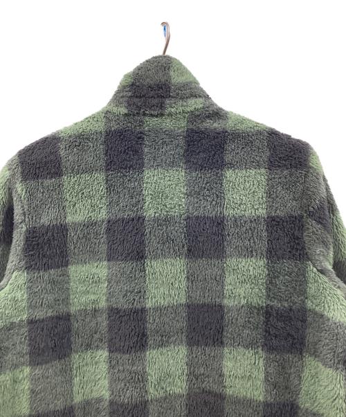 M+RC NOIR（マルシェノア）M+RC NOIR (マルシェノア) フリースジャケット チェック柄 グリーン サイズ:Sの古着・服飾アイテム