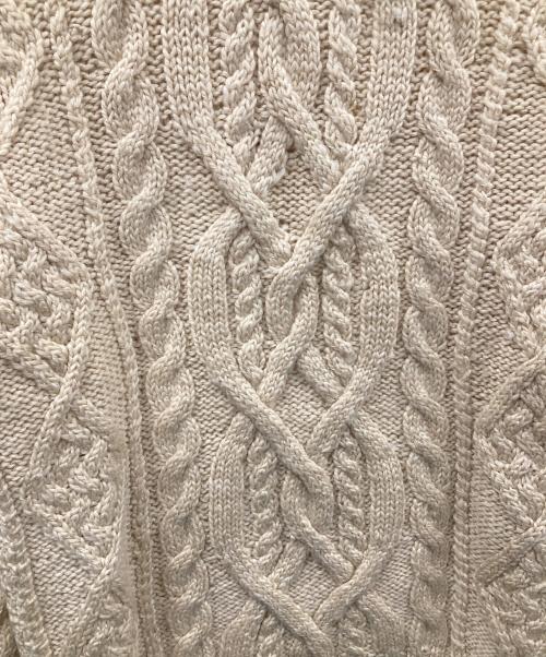 RALPH LAUREN（ラルフローレン）RALPH LAUREN (ラルフローレン) ケーブルニット ベージュ サイズ:Sの古着・服飾アイテム