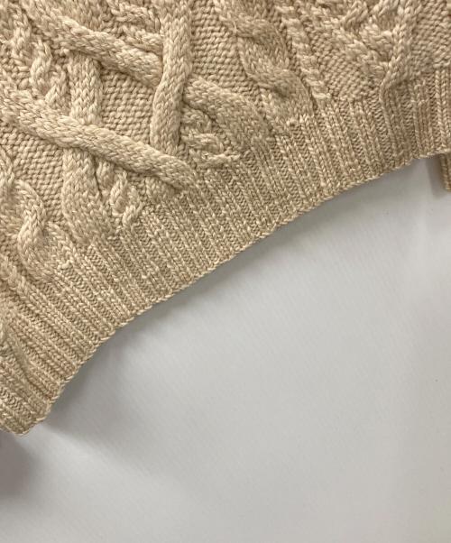 RALPH LAUREN（ラルフローレン）RALPH LAUREN (ラルフローレン) ケーブルニット ベージュ サイズ:Sの古着・服飾アイテム