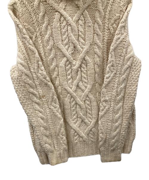 RALPH LAUREN（ラルフローレン）RALPH LAUREN (ラルフローレン) ケーブルニット ベージュ サイズ:Sの古着・服飾アイテム