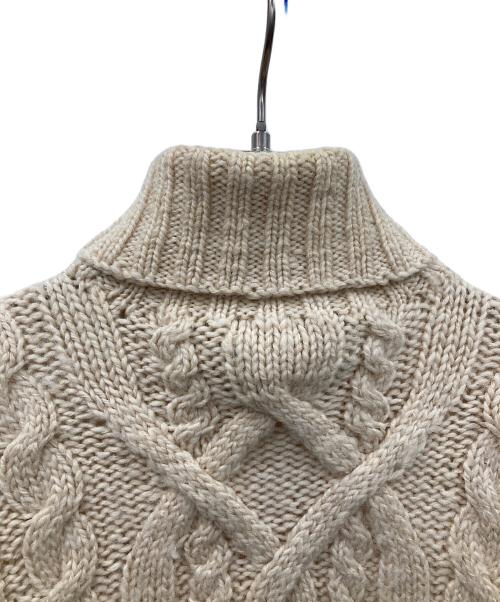 RALPH LAUREN（ラルフローレン）RALPH LAUREN (ラルフローレン) ケーブルニット ベージュ サイズ:Sの古着・服飾アイテム