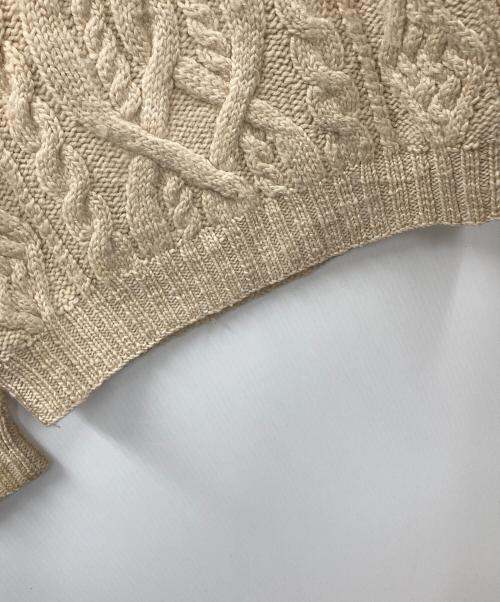 RALPH LAUREN（ラルフローレン）RALPH LAUREN (ラルフローレン) ケーブルニット ベージュ サイズ:Sの古着・服飾アイテム