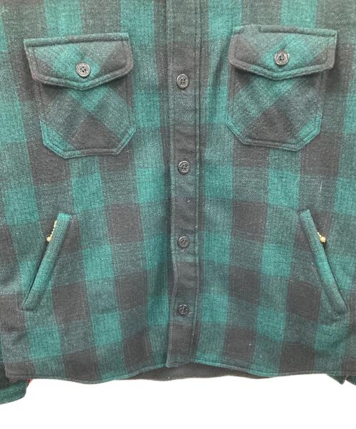 SKULLFLIGHT（スカルフライト）SKULLFLIGHT (スカルフライト) ウールジャケット グリーン×ブラック サイズ:XLの古着・服飾アイテム