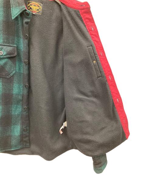 SKULLFLIGHT（スカルフライト）SKULLFLIGHT (スカルフライト) ウールジャケット グリーン×ブラック サイズ:XLの古着・服飾アイテム