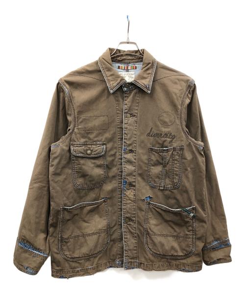 balancewear design（バランスウェアデザイン）balancewear design (バランスウェアデザイン) カバーオール ブラウン サイズ:xlargeの古着・服飾アイテム