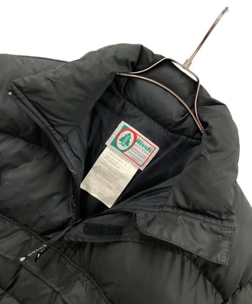 Wood's（ウッズ）Wood's (ウッズ) プルオーバーダウンジャケット ブラック サイズ:Sの古着・服飾アイテム