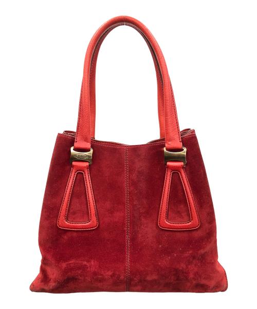 TOD'S（トッズ）TOD'S (トッズ) トートバッグ レッド サイズ:実寸サイズにてご確認ください。の古着・服飾アイテム