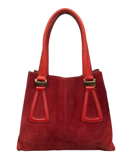 TOD'S（トッズ）TOD'S (トッズ) トートバッグ レッド サイズ:実寸サイズにてご確認ください。の古着・服飾アイテム