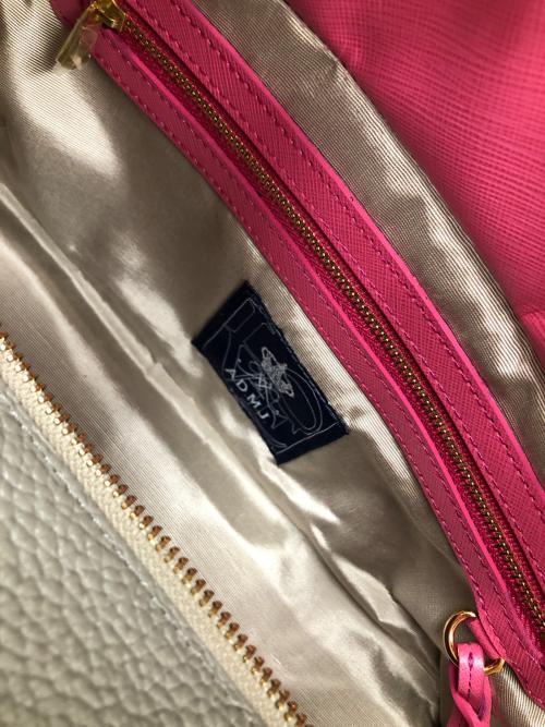 A.D.M.J.（エーディーエムジェイ）A.D.M.J. (エーディーエムジェイ) トートバッグ グレー サイズ:実寸サイズにてご確認下さい。の古着・服飾アイテム