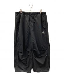 adidas（アディダス）の古着「ナイロンパンツ パラシュートパンツ」｜ブラック×ホワイト