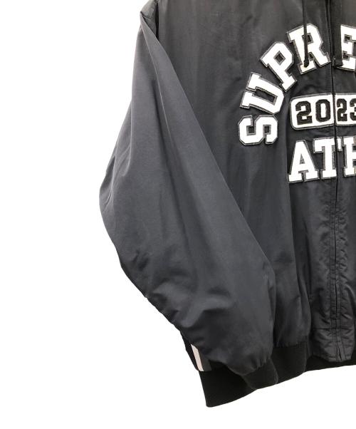 SUPREME（シュプリーム）SUPREME (シュプリーム) ナイロンジャケット  ブラック サイズ:Applique Hooded TrackJacket (アップリケフーデッドトラックジャケット)の古着・服飾アイテム