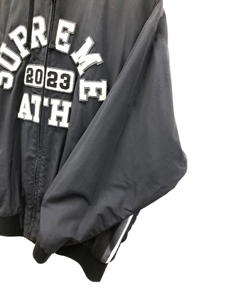 SUPREME（シュプリーム）SUPREME (シュプリーム) ナイロンジャケット  ブラック サイズ:Applique Hooded TrackJacket (アップリケフーデッドトラックジャケット)の古着・服飾アイテム