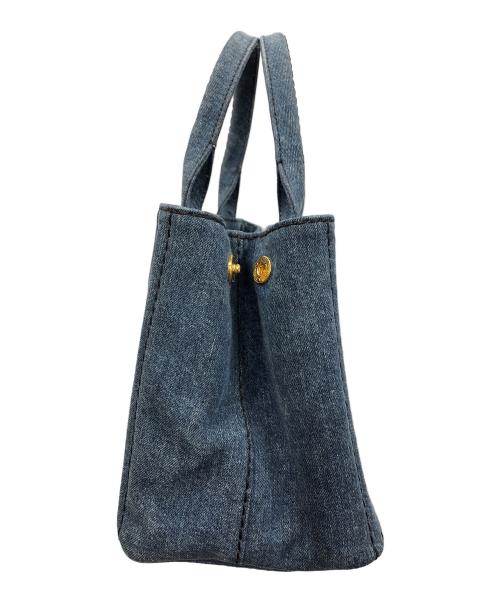PRADA（プラダ）PRADA (プラダ) 2WAYバッグ トートバッグ ショルダーバッグ CANAPA（カナパ） インディゴ サイズ:実寸サイズにてご確認ください。の古着・服飾アイテム