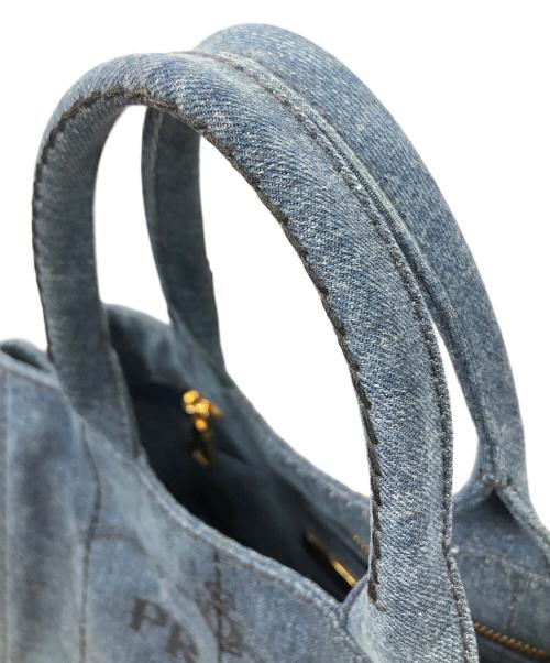 PRADA（プラダ）PRADA (プラダ) 2WAYバッグ トートバッグ ショルダーバッグ CANAPA（カナパ） インディゴ サイズ:実寸サイズにてご確認ください。の古着・服飾アイテム