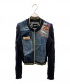 Desigualデシグアル）の古着「デニムジャケット Xotic Laudio Woman Denim Jacket」｜ブルー